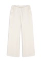 Szerokie spodnie dziewczęce białe/écru