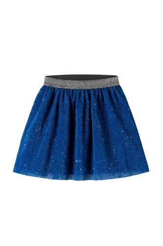 Spódniczka mini niebieskie cekiny