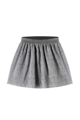 Spódniczka mini srebrne cekiny