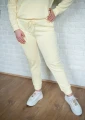 Spodnie damskie premium żółty maślany