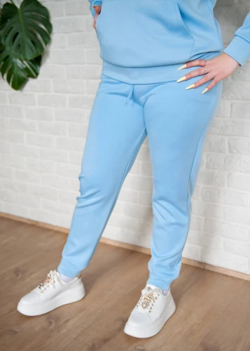 Spodnie damskie premium błękitne