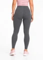 Legginsy bawełniane damskie maxi/plus size grafitowe jesień-zima