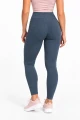 legginsy damskie prążkowane grafit