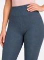 legginsy damskie prążkowane grafit