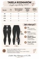 legginsy damskie prążkowane grafit