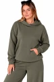 Bluza Damska z Kapturem Khaki
