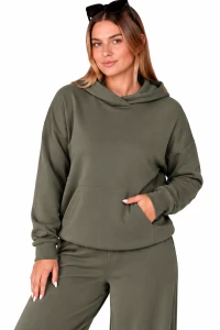 Bluza Damska z Kapturem Khaki
