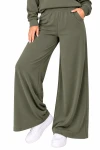 Szerokie Spodnie Damskie Premium Khaki