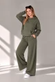 Spodnie Damskie Szerokie Khaki